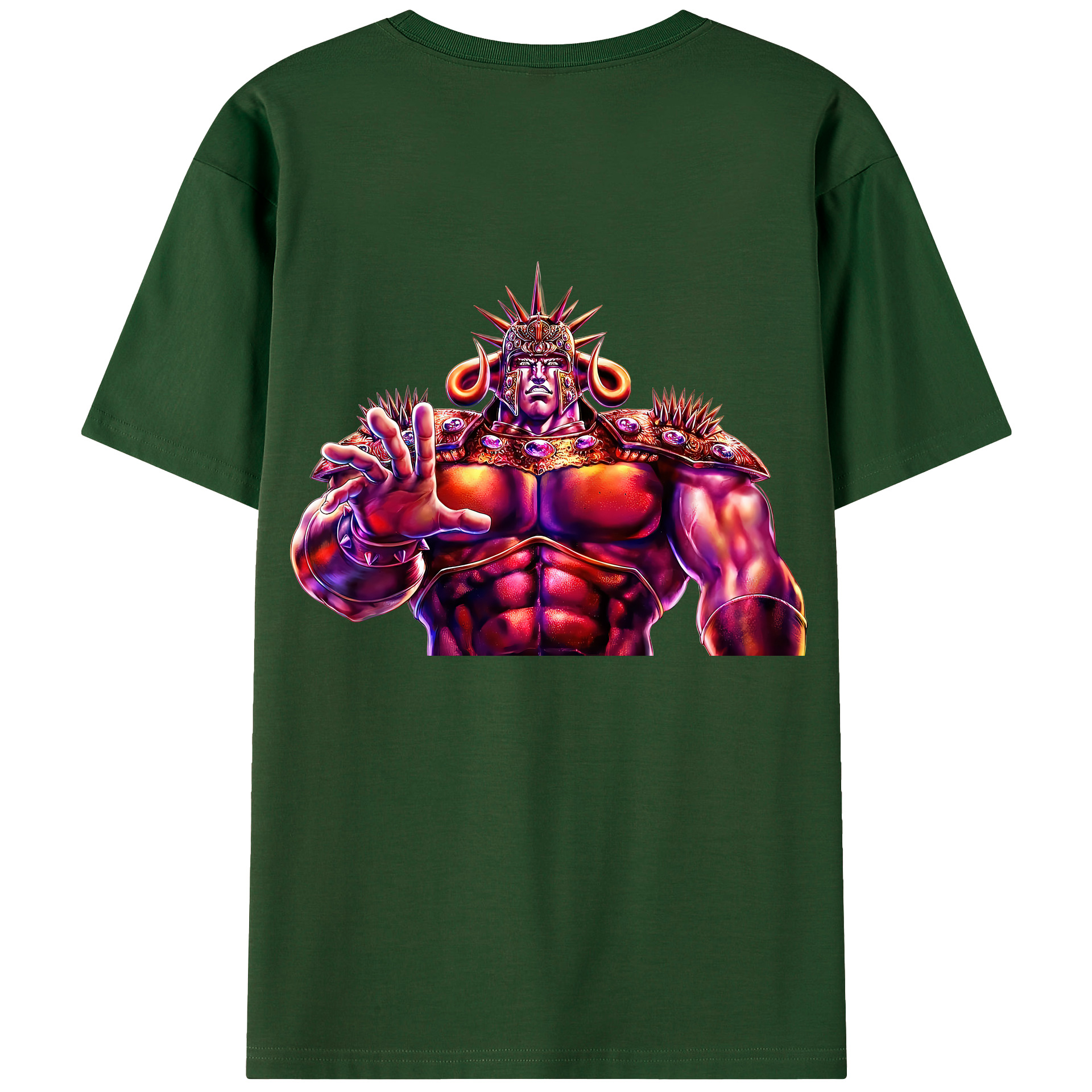 （画像用） 北斗の拳 Fist of the North Star 綿100％半袖Tシャツ（背面プリント）